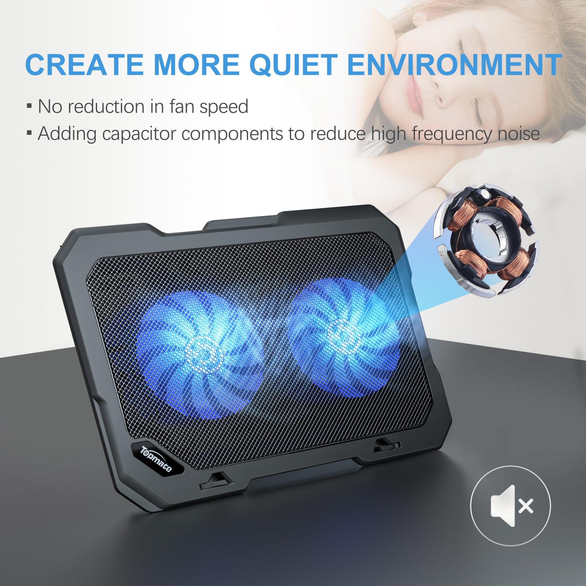 møde Institut muggen Buy Cooling Pad at Lowest price | Ultra Slim Portable Two Quite Fans