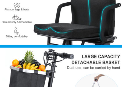 portable mobility scooter features lightweight foldable design for travel