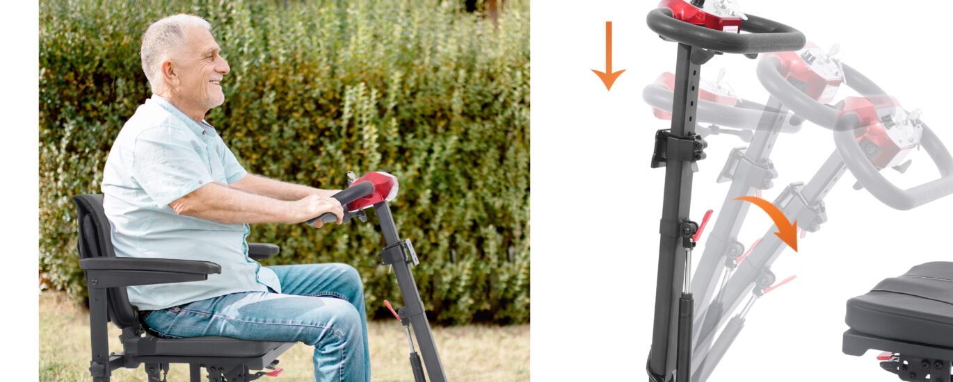 topmate foldable mobility scooter for seniors comfortable lightweight design for daily use