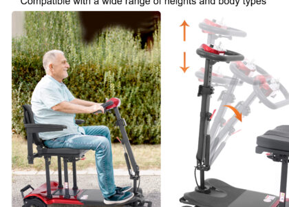 topmate foldable mobility scooter for seniors comfortable lightweight design for daily use