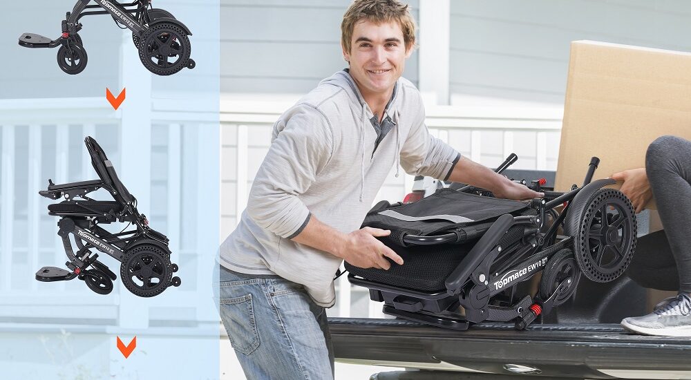 foldable mobility scooter for slopes and grass