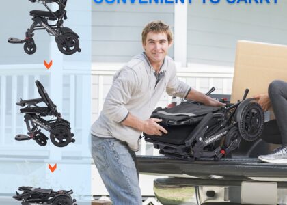 foldable mobility scooter for slopes and grass